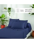 Set de 2 fundas de almohada de satén de algodón Uni 1 baratta blue 06 — 2x (63 x 63 cm)