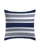 Set de 2 taies d'oreiller en satin de coton Léna bleu - 63x63 cm