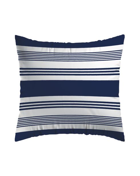 Set de 2 taies d'oreiller en satin de coton Léna bleu - 63x63 cm