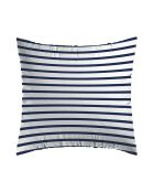 Set de 2 taies d'oreiller en satin de coton Léna bleu - 63x63 cm