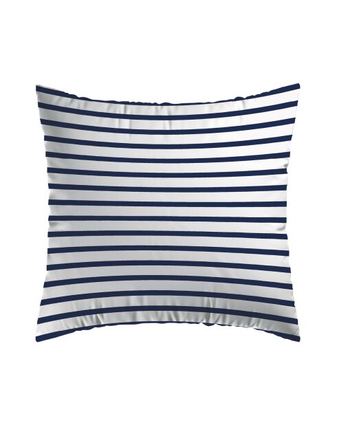 Set de 2 taies d'oreiller en satin de coton Léna bleu - 63x63 cm