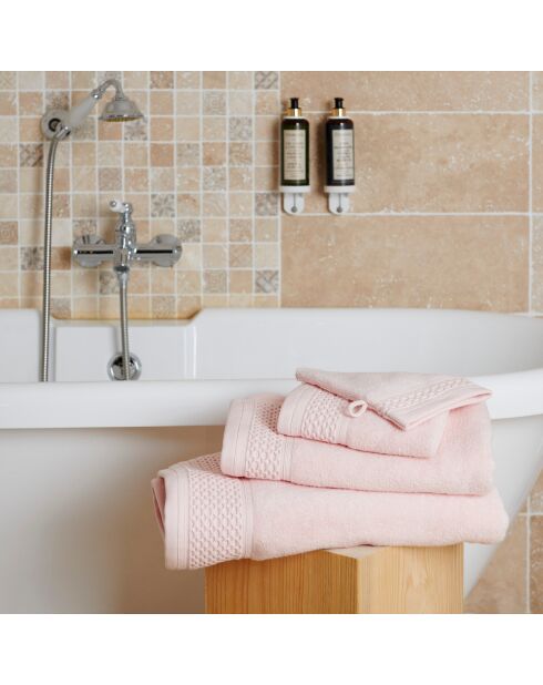 Serviette de bain rose - 70x140cm