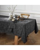 Jacquard geweven tafelkleed Petit Chênes donkergrijs - 170x250 cm
