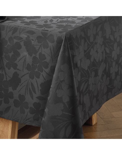 Jacquard geweven tafelkleed Petit Chênes donkergrijs - 170x250 cm