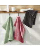Set van 2 ultrazachte katoenen handdoeken hibiscus roze - 2x (45x45 cm)