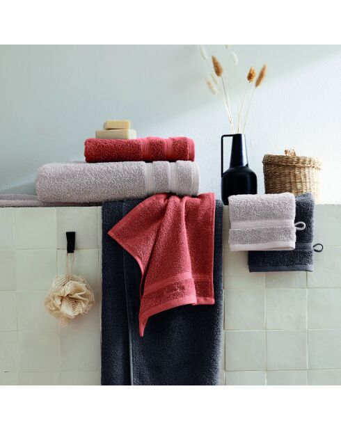 Maxi drap de bain terracotta - 100x150 cm