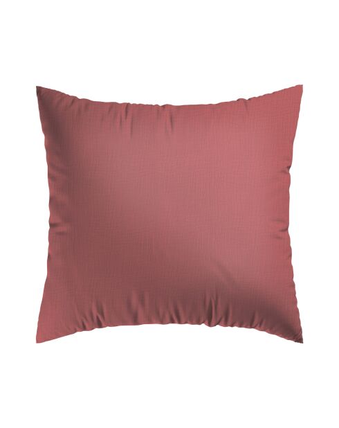Taie d'oreiller gaze de coton Uni terracotta 02 - 2x(63x63 cm)