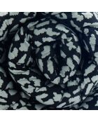 Édredon avec glands satin de coton Instinct noir - 140x200 cm