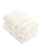 Set de 2 serviettes ivoire - 50x100 cm