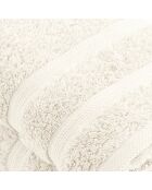 Set de 2 serviettes ivoire - 50x100 cm