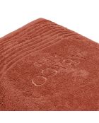 Telo da bagno in cotone pettinato terracotta LT Ecume - 100x150 cm