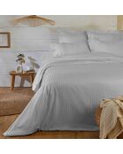 Drap housse en satin de coton perle