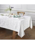 Mantel tejido blanco en jacquard Petit Chênes