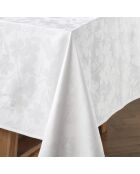 Mantel tejido blanco en jacquard Petit Chênes