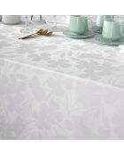 Mantel tejido blanco en jacquard Petit Chênes