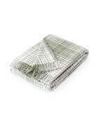 Plaid aus weicher Baumwolle mit Tartan-Prägung in Taupe - 130x170 cm