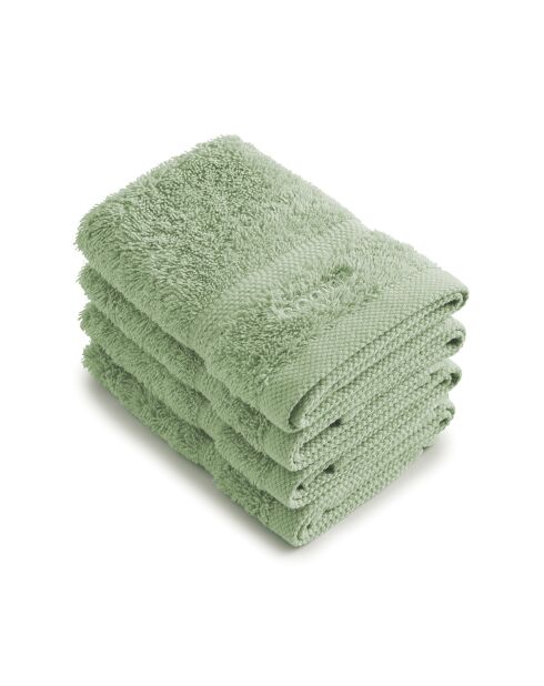 Set van 4 weidegroene gastenservetten - 30 cm