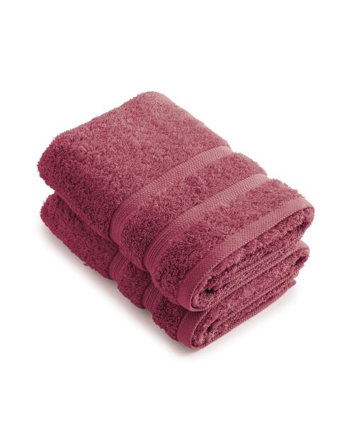 Set van 2 roze blush-servetten - 50x100 cm