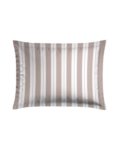 Juego de 2 fundas de almohada de satén de algodón Noémie old pink, 2 x 50 x 70 cm