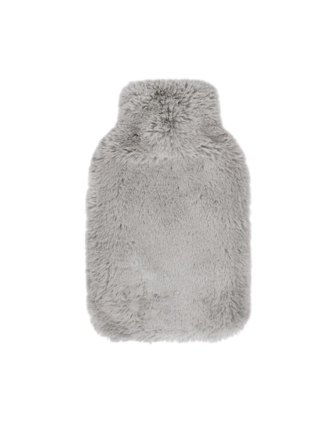 Borraccia per acqua calda con coperchio grigio - 20x33 cm