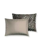 Funda de almohada de satén de algodón Fauve marrón claro - 30x50 cm