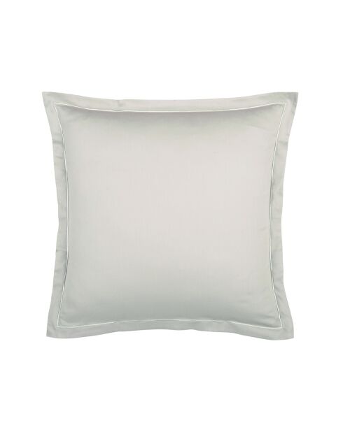 Lot de 2 taies d'oreiller satin de coton Uni 1 baratta taupe 05