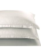 Lot de 2 taies d'oreiller satin de coton Uni 1 baratta taupe 05