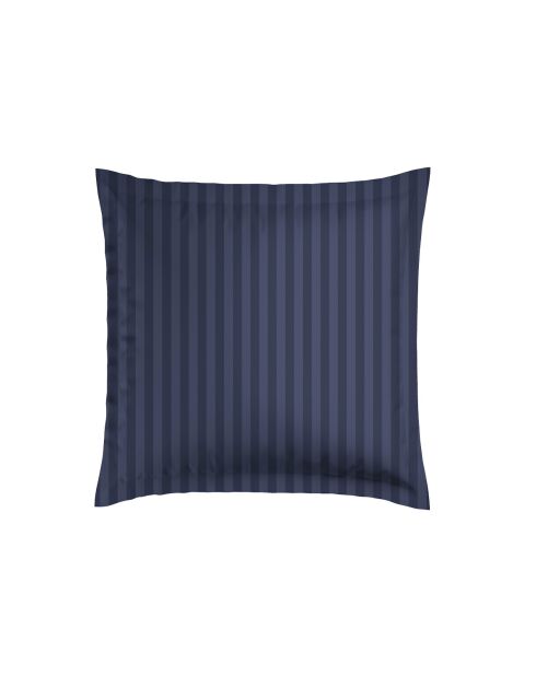 Set aus 2 Kissenbezügen, gewebter Baumwollsatin, gestreift, Dobby Jacquard blau 11