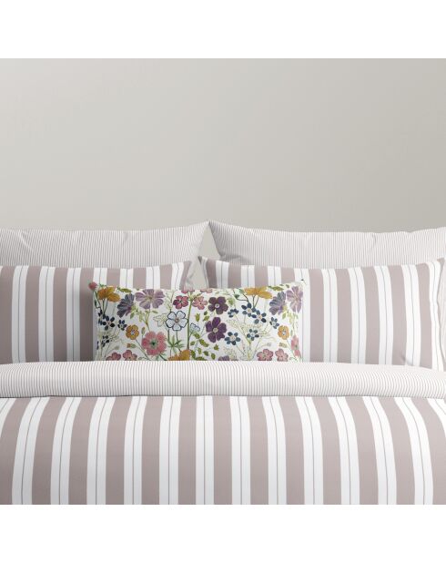 Juego de 2 fundas de almohada de satén de algodón Noémie old pink, 2 veces (63 x 63 cm)