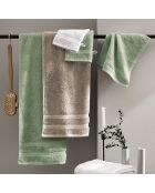 Set van 2 badlakens in weidegroen - 70x140 cm