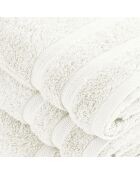 Set de 2 serviettes et 2 draps de bain blanc - 2x(50x100 cm) + 2x(70x140 cm)