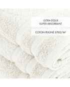 Set de 2 serviettes et 2 draps de bain blanc - 2x(50x100 cm) + 2x(70x140 cm)