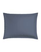 Set de 2 taies d'oreiller en satin de coton rayure tissé dobby Jacquard bleu - 50x70 cm