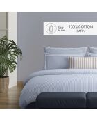 Set de 2 taies d'oreiller en coton percale Nantes bleu clair - 2x(50x70 cm)