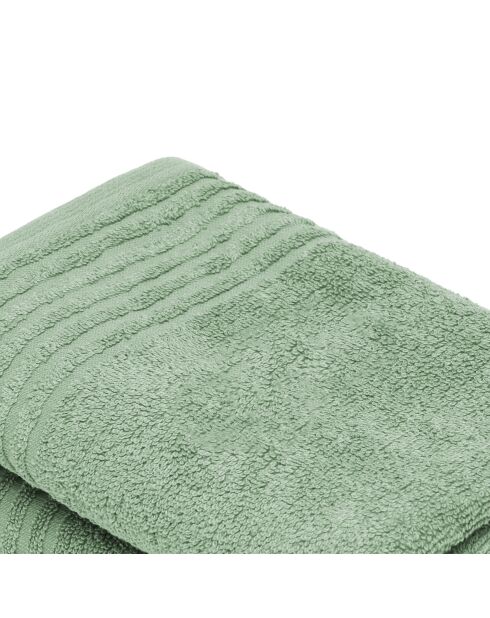 Set di 2 asciugamani in cotone pettinato LT Ecume verde salvia - 2x (45x45 cm)