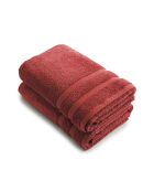 Set de 2 draps de bain terracotta - 70x140 cm