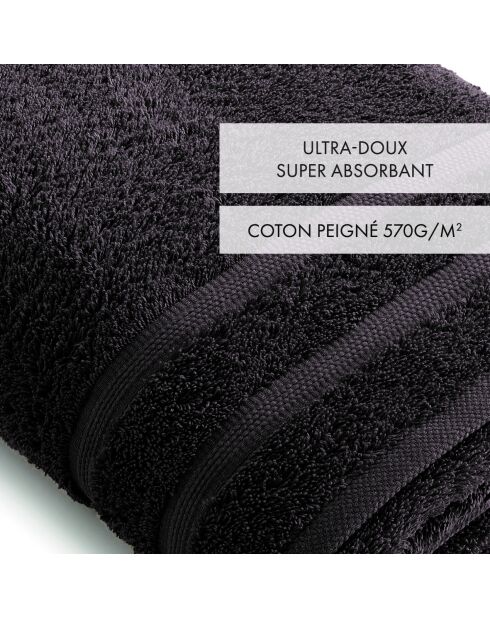 Telo da bagno Maxi grigio scuro - 100x150 cm