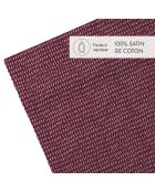 Burgundy Dotty laken van katoensatijn - 240x300 cm