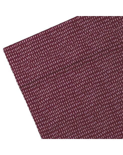 Burgundy Dotty laken van katoensatijn - 240x300 cm