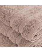 Set de 2 serviettes et 2 draps de bain taupe - 2x(50x100 cm) + 2x(70x140 cm)