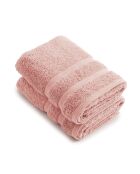 Set de 2 servilletas rosa salmón - 50x100 cm