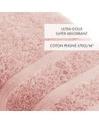 Set de 2 servilletas rosa salmón - 50x100 cm