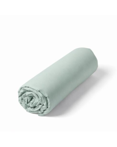 Drap housse en percale de coton uni horizon