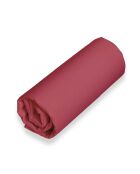 Drap housse en percale de coton uni feu