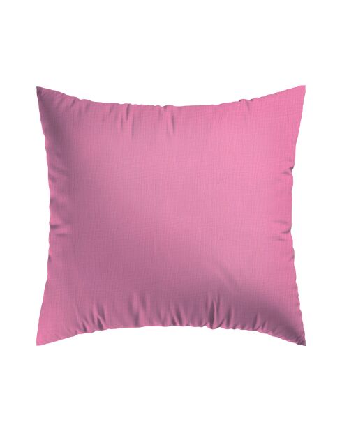 Kissenbezug Uni aus Baumwolle, rosa, 06 - 2 x (63 x 63 cm)