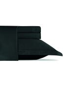 Ensemble de draps satin de coton Uni 1 baratta gris 03 - 180x200 cm