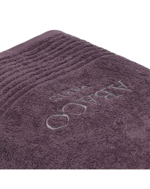 Lot de 2 serviettes coton peigné LT Ecume mauve - 2x(50x100 cm)