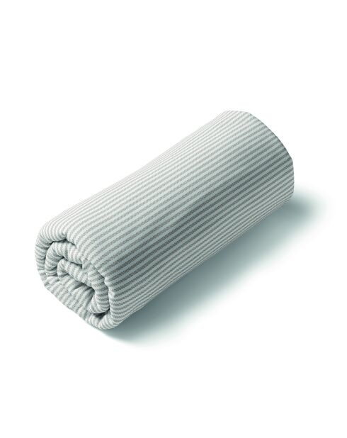 Lenzuolo con angoli elasticizzati in cotone satinato Wild taupe