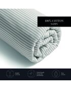 Lenzuolo con angoli elasticizzati in cotone satinato Wild taupe