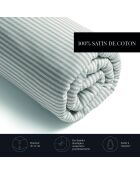 Lenzuolo con angoli elasticizzati in cotone satinato Wild taupe